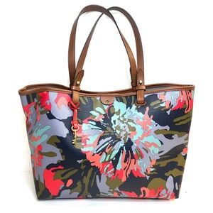 Fossil PVC Tote - Multi-color Floral Print